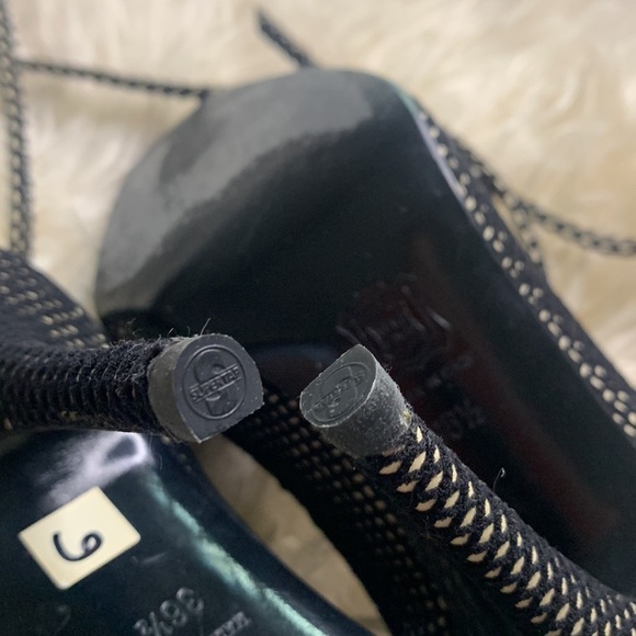 Vintage Rare Pierre Hardy Fishnet Peep Toe wrap ankle strap heels 36.5 - Picture 8 of 9